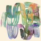 Colourful Metallic Patina I Art Print