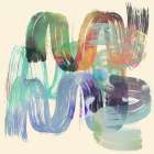 Colourful Metallic Patina II Art Print
