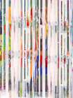 Aqua Blobs Stripes I Art Print