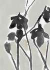 Blue Grey Florals I Art Print