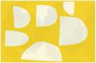 Yellow White Shapes Art Print