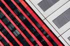 Red Diagonals Art Print