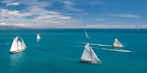 Azurean Sea Coastal Print