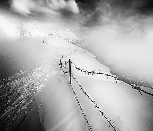 Into the White Landscape Print