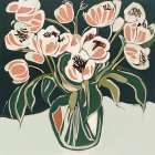 Burning Petals I Art Print