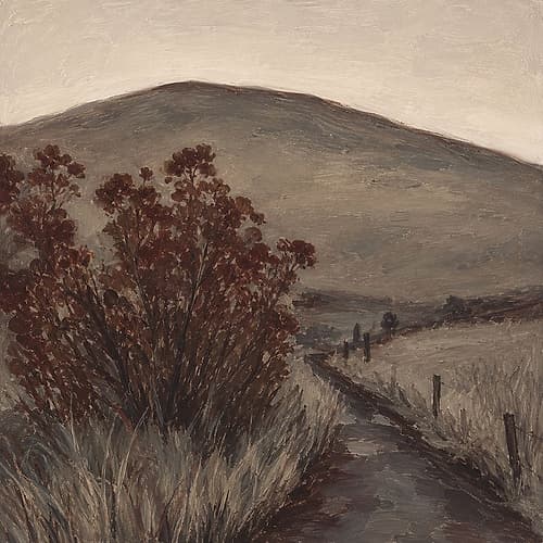 Pathway Through Autumn Fields I Art Print