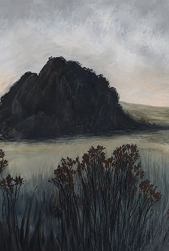 Quiet Landscape with Dark Hill II Montagne reproduction