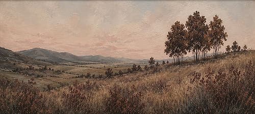 Rolling Hills at Dusk Art Print