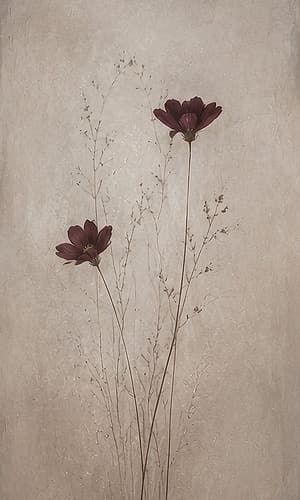 Delicate Blooms on Soft Canvas Art Print by Elara Yasna