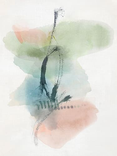 Soft Neutrals I Art Print by Hazel J