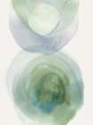 Soft Circles in Blue and Green Minimalist Print