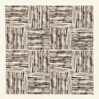 Charcoal Striped Squares in Alternating Patterns Art Print