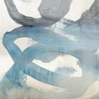 Flowing Blue Connections I Art Print