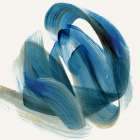 Whirling Currents of Blue Harmony I Art Print
