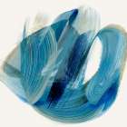 Whirling Currents of Blue Harmony II Art Print