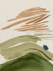 Brushstrokes in Earthy Harmony I Minimalist Print