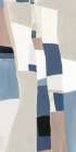 Geometric Harmony in Soft Hues I Minimalist Print