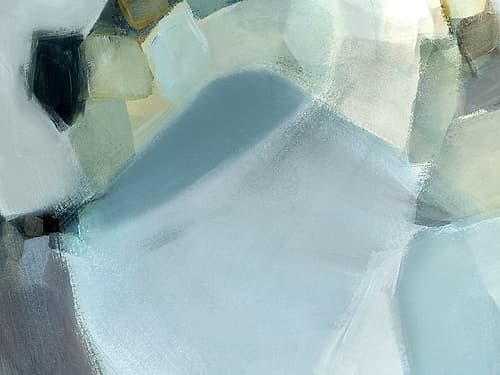 Serene Icy Landscape Art Print