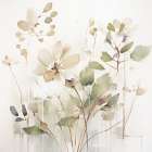 Neutral Wildflower Serenade II Art Print