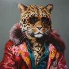 Tiger Glam Art Print