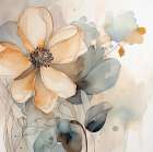 Ivory Blossoms II Art Print