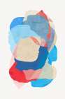 Pink And Blue Lovers III Abstract Art Print