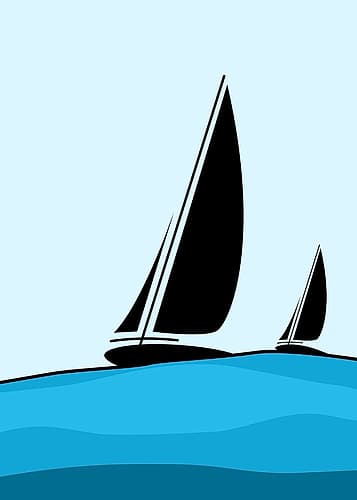 Sailing Coastal Print