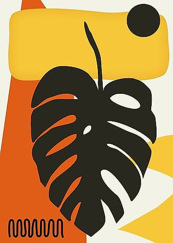Tropical Leaves Two Tropical Print