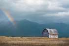 Mission Mountain Barn Art Print
