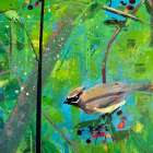 March Waxwings 3 Art Print by Shannon Abbey