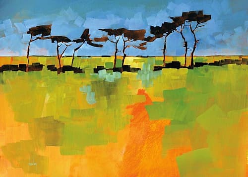 Suffolk Scots Art Print by Ann Bailey