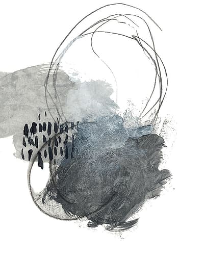 In Grays No. 3 Art Print by Sara Baker