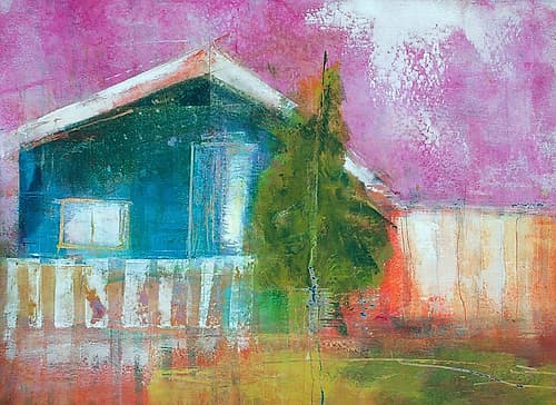 I Dream In Blue Landscape Print