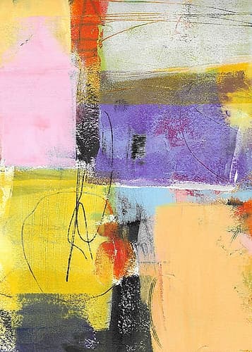 Purple and Gold Feature Art Print