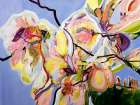Cool Spring Blues with Magnolia Art Print