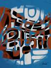 Bleu Brun Art Print