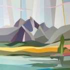 Sierras Other Side Art Print