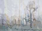 Wooded Lights Art Print by Holly Boruck
