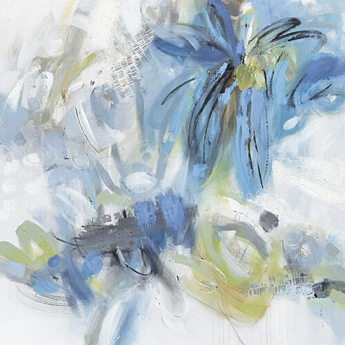 Wrapped in Blues and Greens Art Print