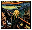 Munch Dog Art Print