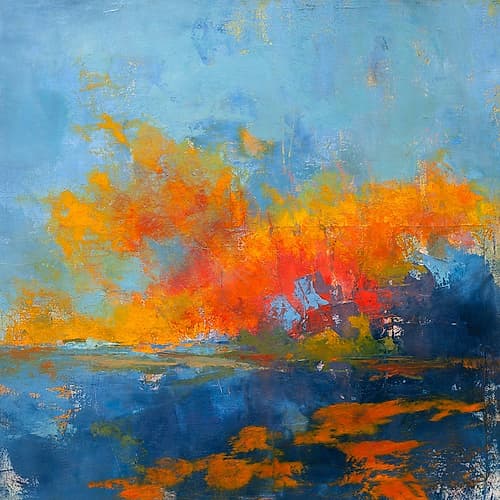 Blue on Blue Art Print by Patrick Dennis