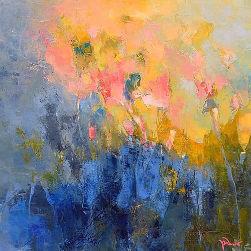 Winters Tale Abstract Art Print