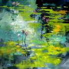 Waterlily Pond Art Print by Anne Doyle