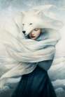 Polar Fox Spirit Art Print