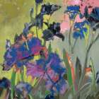 Purple Irises Art Print