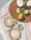 Ocher And Zest Study Art Print by Paula Freeman