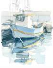 Working Boats I Art Print by Paula Freeman