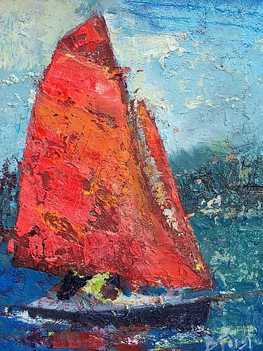 Red Sail Coastal Print