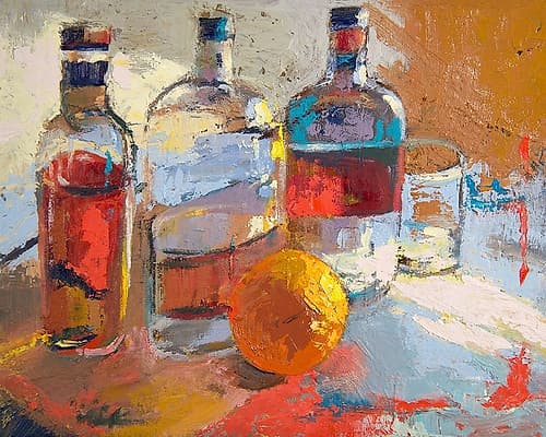 Bourbon L Orange Art Print by Beth A. Forst