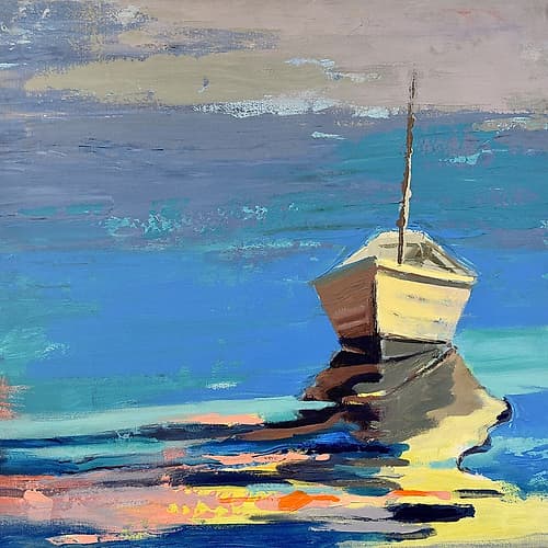 Blue Bay Coastal Print